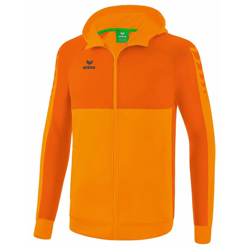 Erima Six Wings Trainingsjacke Mit Kapuze – New Orange/orange 3 Erima Six Wings Trainingsjacke Mit Kapuze – New Orange/orange