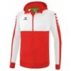Erima Six Wings Trainingsjacke Mit Kapuze – Red/white -Sportbekleidungs Geschäft 1032215