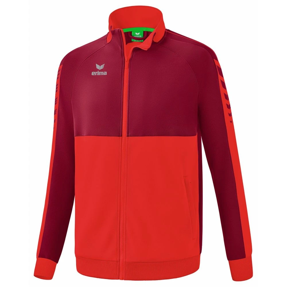 Erima Six Wings Worker Trainingsjacke – Red/bordeaux 3 Erima Six Wings Worker Trainingsjacke – Red/bordeaux