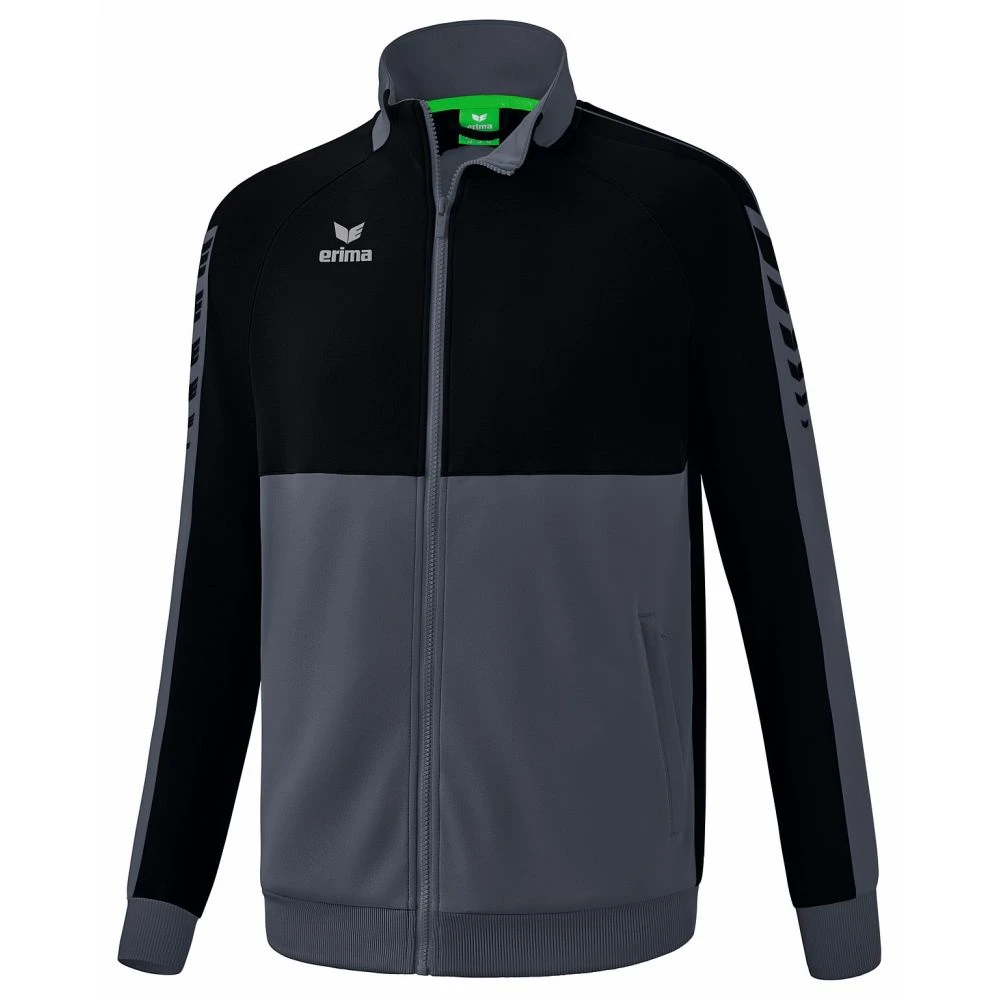 Erima Six Wings Worker Trainingsjacke – Slate Grey/black 3 Erima Six Wings Worker Trainingsjacke – Slate Grey/black