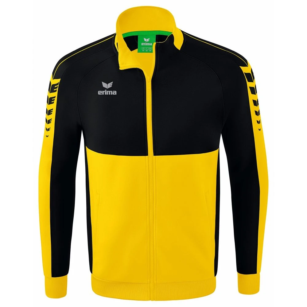 Erima Six Wings Worker Trainingsjacke – Yellow/black 3 Erima Six Wings Worker Trainingsjacke – Yellow/black