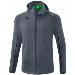 Erima Liga Star Trainingsjacke Mit Kapuze – Slate Grey/black
