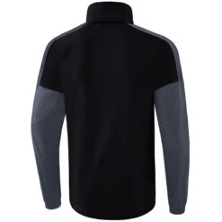 Erima Squad Allwetterjacke – Black/slate Grey -Sportbekleidungs Geschäft 1052003 B