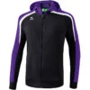 Erima Liga Line 2.0 Trainingsjacke Mit Kapuze – Black/dark Violet/white -Sportbekleidungs Geschäft 1071850