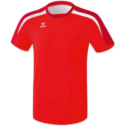 Erima Liga Line 2.0 T-Shirt – Red/tango Red/white