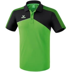 Erima Premium One 2.0 Poloshirt – Green/black/white