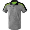 Erima Liga Line 2.0 Poloshirt – Greymelange/black/green Gecko -Sportbekleidungs Geschäft 1111827