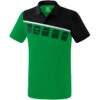 Erima 5-C Poloshirt – Smaragd/black/white -Sportbekleidungs Geschäft 1111905