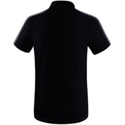 Erima Squad Poloshirt – Black/slate Grey -Sportbekleidungs Geschäft 1112014 B