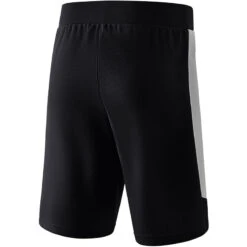 Erima Squad Short – Black/silver Grey -Sportbekleidungs Geschäft 1152001 B