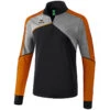 Erima Premium One 2.0 Training Top – Black/grey Melange/neon Orange -Sportbekleidungs Geschäft 1261805