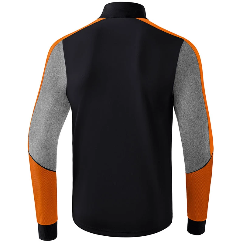 Erima Premium One 2.0 Training Top – Black/grey Melange/neon Orange 4 Erima Premium One 2.0 Training Top – Black/grey Melange/neon Orange – Bild 2