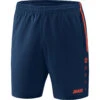 Jako Competition 2.0 Short – Navy/flame -Sportbekleidungs Geschäft 6218 18