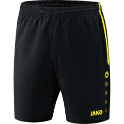 Jako Competition 2.0 Short – Schwarz/neongelb
