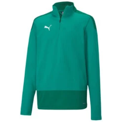 Puma TeamGoal 23 Training 1/4 Zip Top – Pepper Green