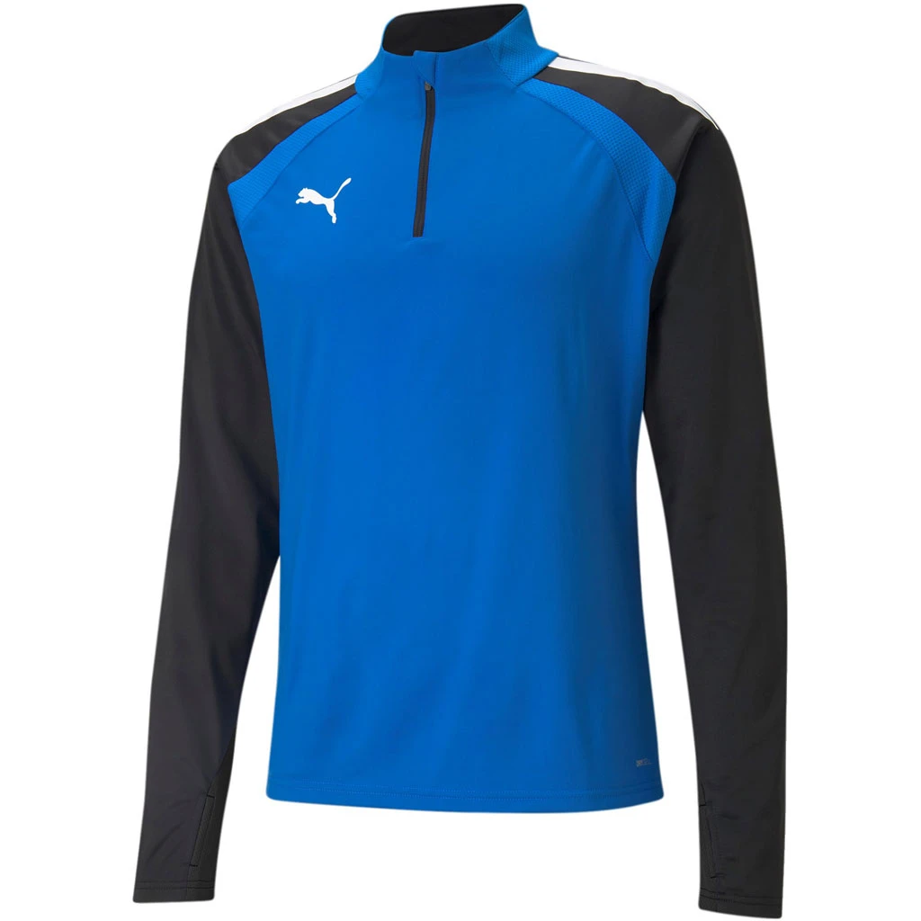 Puma TeamLiga 1/4 Zip Top – Electric Blue Lemonade 3 Puma TeamLiga 1/4 Zip Top – Electric Blue Lemonade