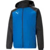 Puma TeamLiga Allwetterjacke – Electric Blue Lemonade -Sportbekleidungs Geschäft 657245 02