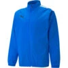 Puma TeamLiga Sideline Präsentationsjacke – Electric Blue Lemonade -Sportbekleidungs Geschäft 657259 02