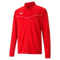 Puma TeamRise Training Polyesterjacke – Puma Red