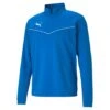Puma TeamRise 1/4 Zip Top – Electric Blue Lemonade -Sportbekleidungs Geschäft 657394 02