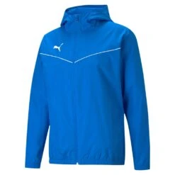 Puma TeamRise Allwetterjacke – Electric Blue Lemonade