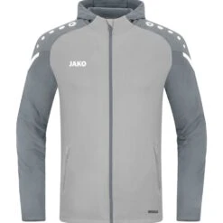 Jako Performance Kapuzenjacke – Soft Grey/steingrau