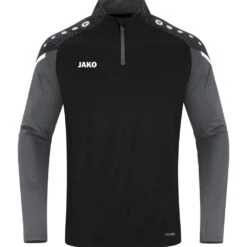 Jako Performance Ziptop – Schwarz/anthra Light