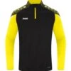 Jako Performance Ziptop – Schwarz/soft Yellow
