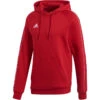 Adidas Core 18 Hoody – Power Red/white -Sportbekleidungs Geschäft CV3431